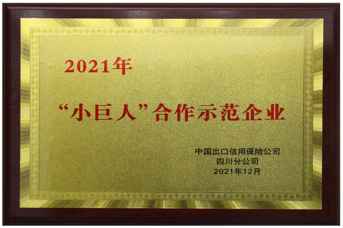 2021年“小巨人”合作示范企业