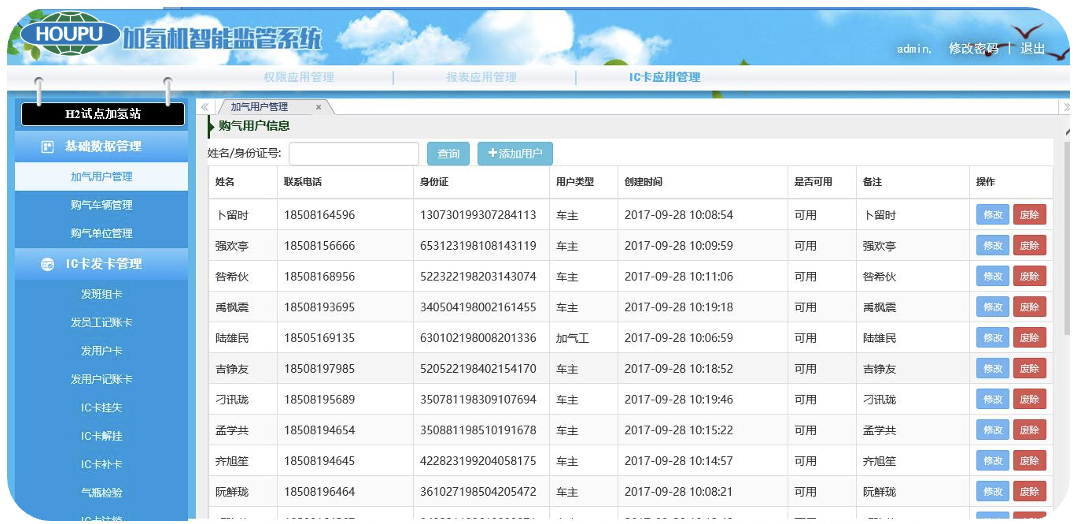 加氢站信息化管理系统