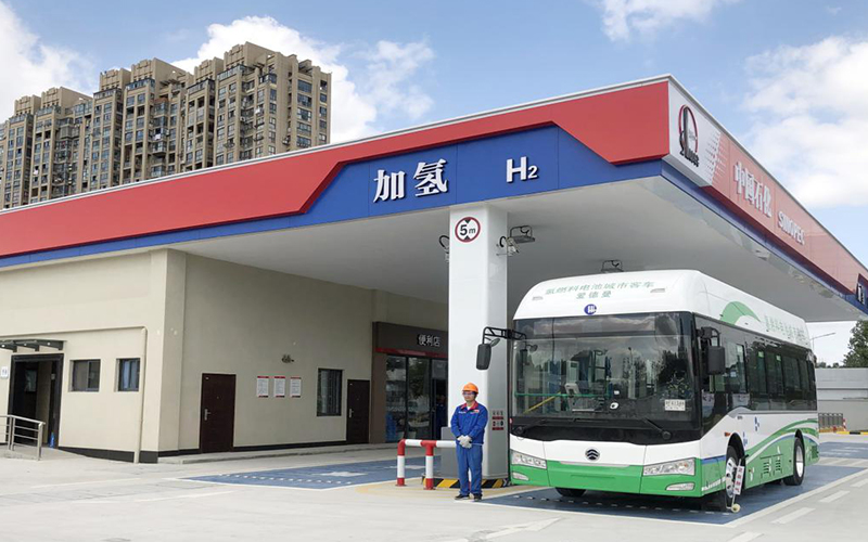 Sinopec Jiashan Shantong Hydrogen Refueling Station in Jiaxing, Zhejiang