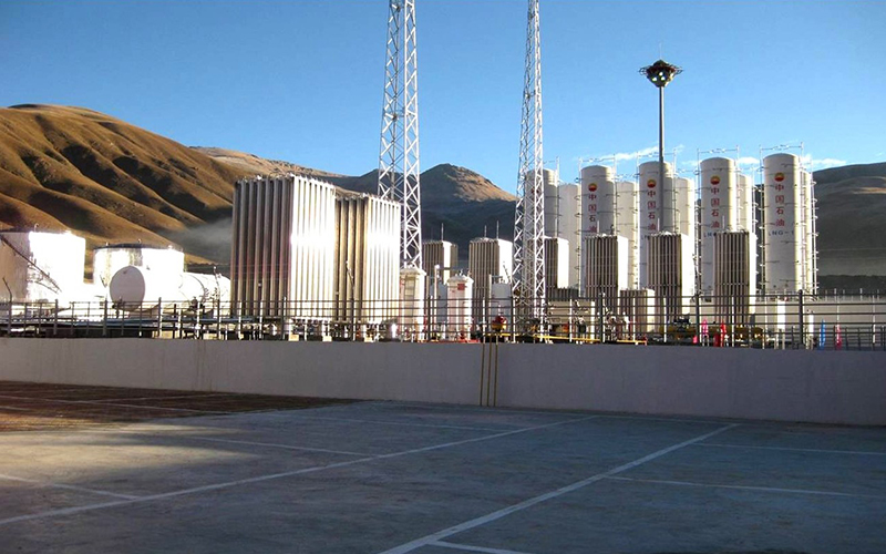 Estación de servicio de GNL+GNC-L de gasificación con regulación de picos en Yushu